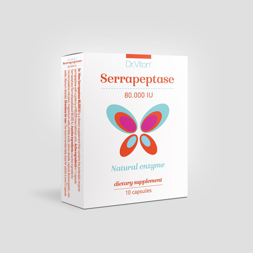 Serrapeptase 10 капсули 80.000 IU