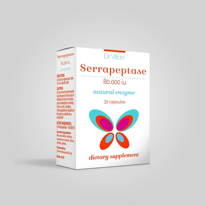 Serrapeptase 30 капсули 80.000 IU