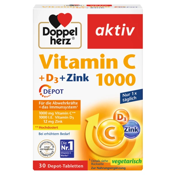 Vitamin C+D3+Zink 30 таблети